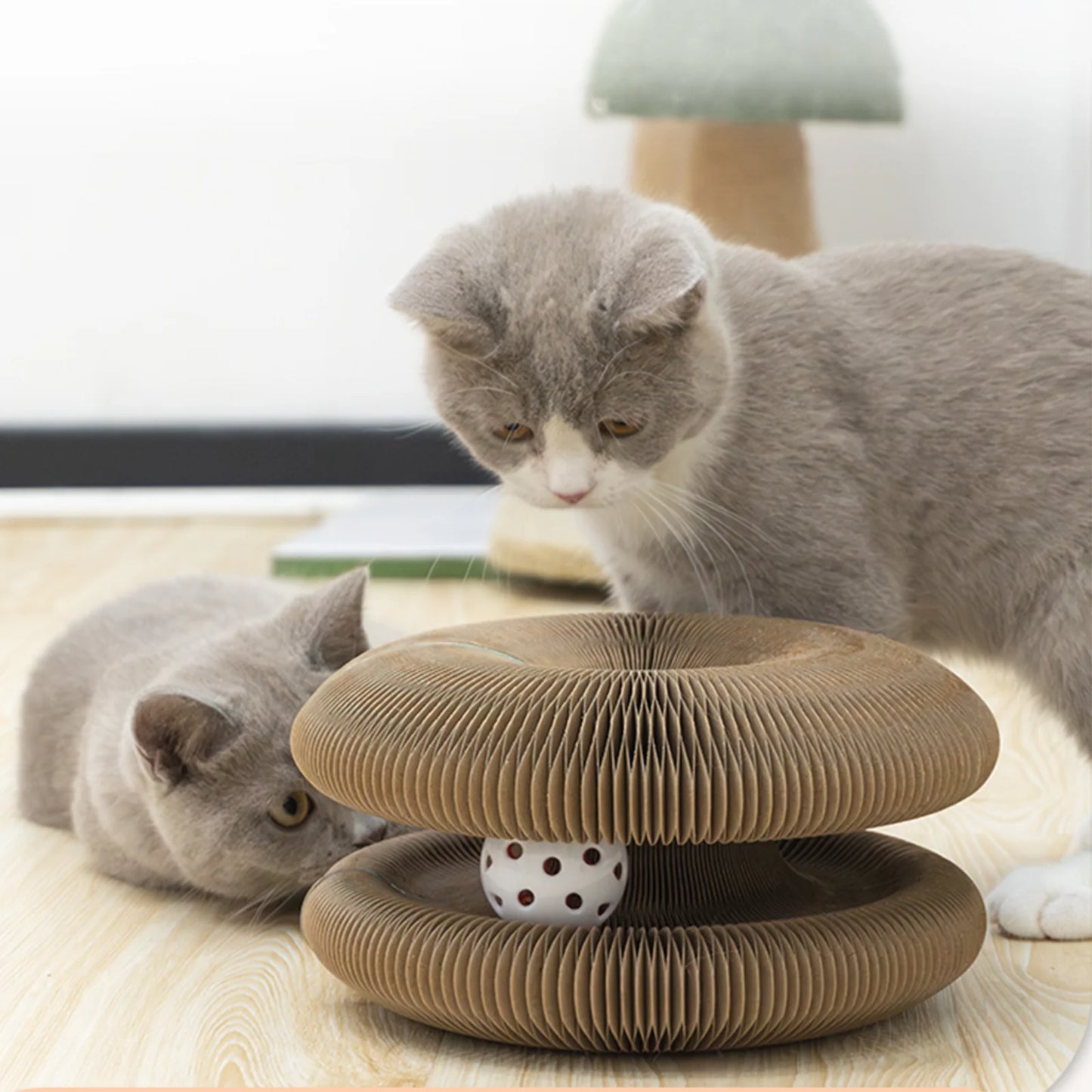 Foldable Honeycomb Cat Scratcher & Play Tunnel